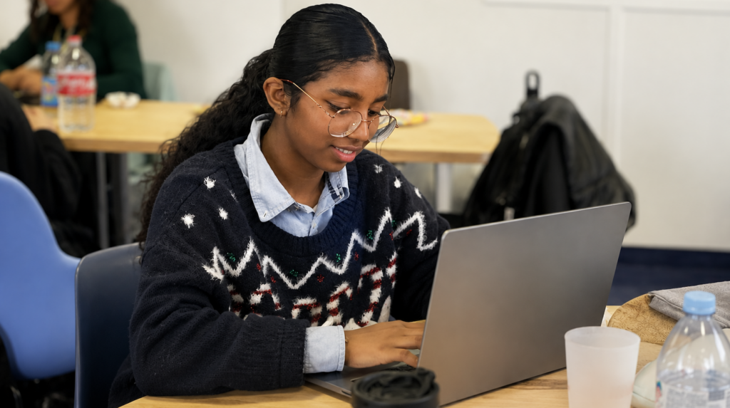 apprenante à l'école du digital