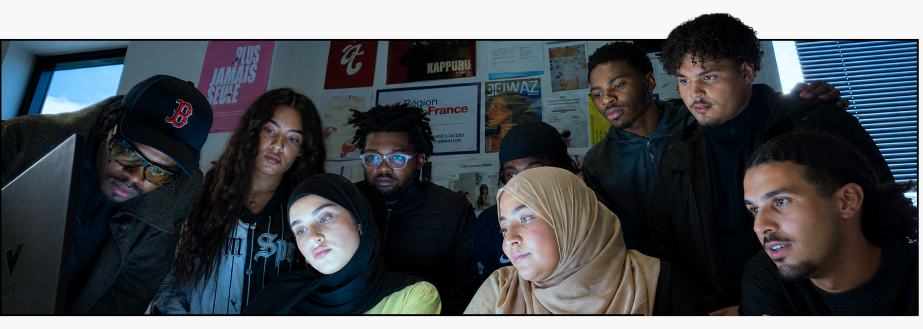 les apprenants/ étudiants de label ecole - label emmaus ecole du digital